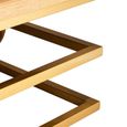 Jana Coffee Table - Square - Oak and Gold Metal
