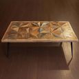 Juan Butterfly Parquet Sheesham Wood Coffee Table