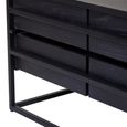Judd Coffee Table - Black Oak - 4 Drawer