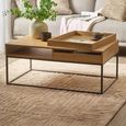 Kade Coffee Table - Storage - Oak