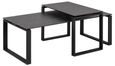 Katrine Coffee Table - Black Ceramic - Set of 2