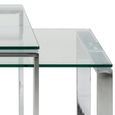 Katrine Coffee Table - Clear Glass - Set of 2