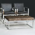 Kubo Occasional Table - Marble with Stainless Steel Base - Variation Available