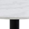 Lahti Coffee Table - 3 Tier - Round - White Marble