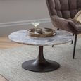 Bosworth Coffee Table - Smokey Quartz - Round