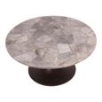 Bosworth Coffee Table - Smokey Quartz - Round