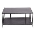Brooks Coffee Table - Mottled Black Metal