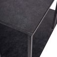 Brooks Coffee Table - Mottled Black Metal