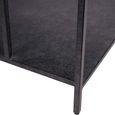 Brooks Coffee Table - Mottled Black Metal