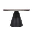 Clifton Coffee Table - Grey Travertine Marble - Small - Round