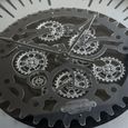 Palladium Coffee Table - Black and Nickel Cogs - Round