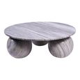 Salento Coffee Table - Grey Marble - Round