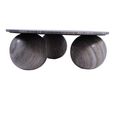 Salento Coffee Table - Grey Marble - Round