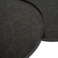 Sandbanks Coffee Table - Black Metal - Round - Set of 2