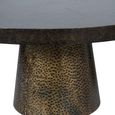 Sandbanks Coffee Table - Black Metal - Round - Set of 2