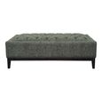Theodore Coffee Table - Forest Green - Buttoned Ottoman