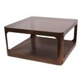 Thorpe Coffee Table - Bronze Glass and Metal - Square