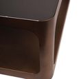 Thorpe Coffee Table - Bronze Glass and Metal - Square