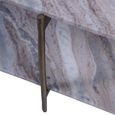 Toronto Coffee Table - Grey Marble - Oval