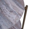 Toronto Coffee Table - Grey Marble - Oval