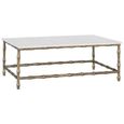 Livorno Coffee Table - White Marble and Gold