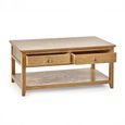 Mallory Coffee Table - 2 Drawer - Oak