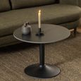 Malta Coffee Table - Round - Black Ceramic