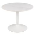 Malta Coffee Table - Round - White Ceramic