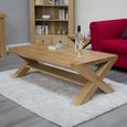 Trend Coffee Table - Large - with X Legs - Oak