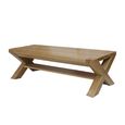 Trend Coffee Table - Large - with X Legs - Oak