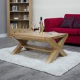 Trend Coffee Table - Medium - with X Legs - Oak