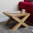 Trend Coffee Table - Square - with X Legs - Oak