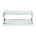 Miami Coffee Table - 120cm - Glass and Chrome