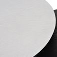 Minziro Coffee Table - White and Black - Round - Set of 2