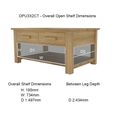 Opus Coffee Table - 2 Drawer - Oak