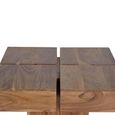 Monza Natural Acacia Wood - Square Coffee Table