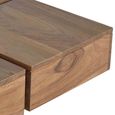 Monza Natural Acacia Wood - Square Coffee Table