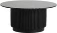 Erie Black Marble Large Round Coffee Table