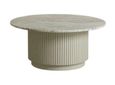 Erie Ivory Marble Round Large Coffee Table