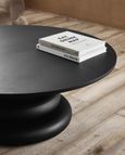 Yalu Black Round Coffee Table