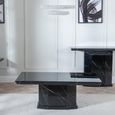 Naples Black Marble Coffee Table