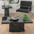 Naples Black Marble Coffee Table