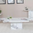 Naples White Marble Coffee Table