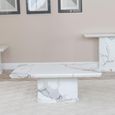 Naples White Marble Coffee Table