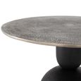 Narberth Coffee Table - Grey Metal - Round