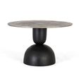 Narberth Coffee Table - Grey Metal - Round
