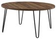 Obion Retro Round Coffee Table in Walnut - 3615222COMUK