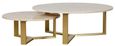 Olga Marble Top Coffee Table - Set of 2