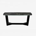 Olympus Coffee Table - 60cm - Round - Black Marble Effect