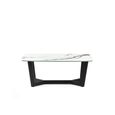 Olympus Coffee Table - 60cm - Round - White Marble Effect